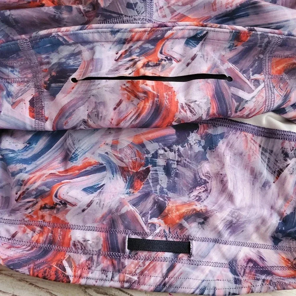 Lululemon Womens Size 10 Base Pace High Rise Crop Leggings Atmospheric Multi - Picture 12 of 12